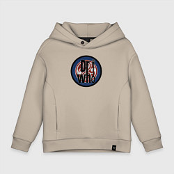 Толстовка оверсайз детская Dr Who, цвет: миндальный