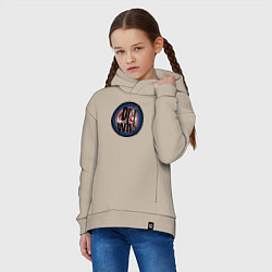 Толстовка оверсайз детская Dr Who, цвет: миндальный — фото 2