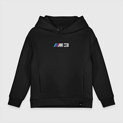 Толстовка оверсайз детская Amg logo, цвет: черный