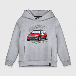 Толстовка оверсайз детская Mini Cooper, цвет: меланж