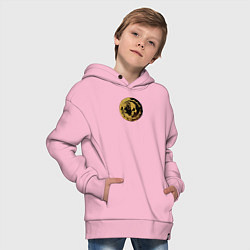 Толстовка оверсайз детская Механикус Warhammer, цвет: светло-розовый — фото 2