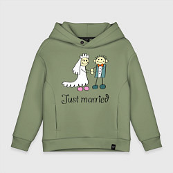 Детское худи оверсайз Just married