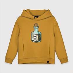 Толстовка оверсайз детская Poison, цвет: горчичный