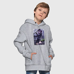 Толстовка оверсайз детская Последний Серафим Шиноа Хираги, цвет: меланж — фото 2