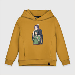 Толстовка оверсайз детская Монолог фармацевта Жэньши Расчётливый интриган, цвет: горчичный