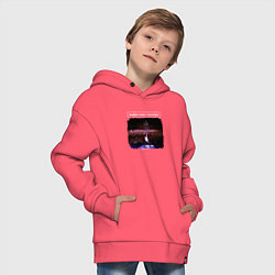 Толстовка оверсайз детская Depeche Mode - Gahan devotional tour, цвет: коралловый — фото 2