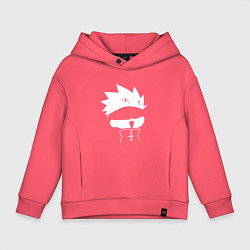 Толстовка оверсайз детская Сатору Годжо аниме, цвет: коралловый