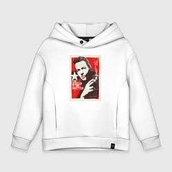 Толстовка оверсайз детская Joe Strummer of the Clash, цвет: белый