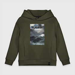 Толстовка оверсайз детская Vladimir шторм, цвет: хаки
