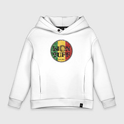 Толстовка оверсайз детская Lion tuff, цвет: белый