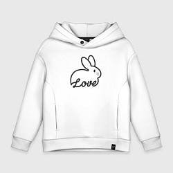 Детское худи оверсайз Bunny lover