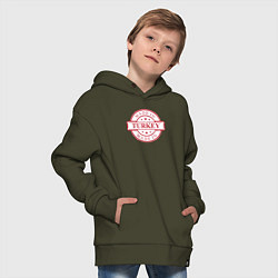 Толстовка оверсайз детская Сделано в Турции, цвет: хаки — фото 2