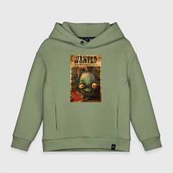 Толстовка оверсайз детская Oddworld - wanted, цвет: авокадо