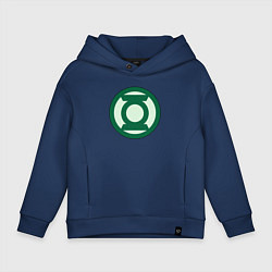 Детское худи оверсайз Green lantern logo