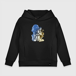 Толстовка оверсайз детская Star Wars - characters, цвет: черный