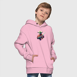Толстовка оверсайз детская Мастер Йода - Звездные войны, цвет: светло-розовый — фото 2