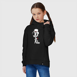 Толстовка оверсайз детская Дональд Дак дядя, цвет: черный — фото 2