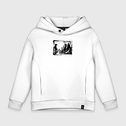 Детское худи оверсайз Велосипедные туры в горы