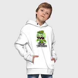 Толстовка оверсайз детская Angry - Flippy, цвет: белый — фото 2