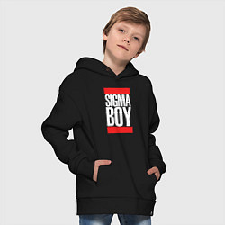 Толстовка оверсайз детская Sigma boy, цвет: черный — фото 2