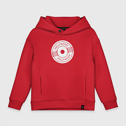 Толстовка оверсайз детская USA Hollywood, цвет: красный