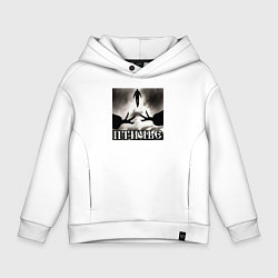 Толстовка оверсайз детская Людское, цвет: белый