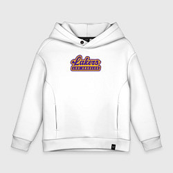 Толстовка оверсайз детская Basketball LA Lakers, цвет: белый