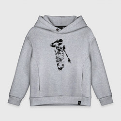 Толстовка оверсайз детская Allen Iverson NBA, цвет: меланж