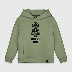 Детское худи оверсайз Keep Calm & Drive VW