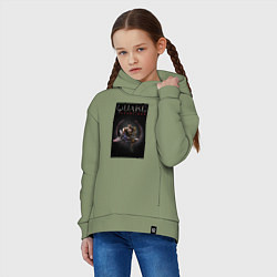 Толстовка оверсайз детская Quake champions Anarki, цвет: авокадо — фото 2