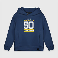 Толстовка оверсайз детская Denver - Aaron Gordon, цвет: тёмно-синий