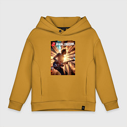 Толстовка оверсайз детская Mick Jagger - lead singer of The Rolling Stones, цвет: горчичный