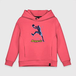 Толстовка оверсайз детская Nuggets baller, цвет: коралловый