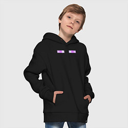 Толстовка оверсайз детская Enderman Minecraft, цвет: черный — фото 2