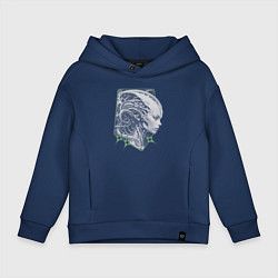 Детское худи оверсайз Внеземная кибер-девушка