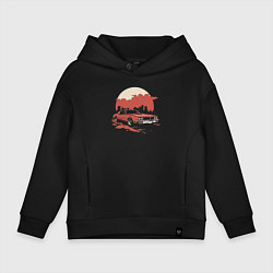 Толстовка оверсайз детская City car, цвет: черный