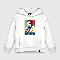 Толстовка оверсайз детская Drake obey, цвет: белый
