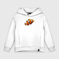 Детское худи оверсайз Рыбка попугай