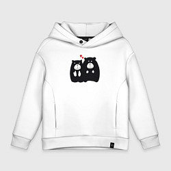 Детское худи оверсайз Влюблённые мишки