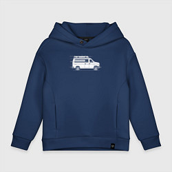 Детское худи оверсайз Машина скорой помощи в движении