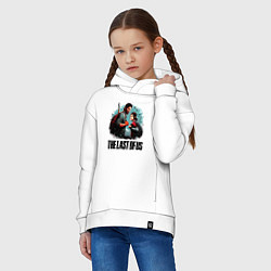 Толстовка оверсайз детская Ellie and Joel - the last of us adventure, цвет: белый — фото 2