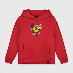 Детское худи оверсайз Счастливый теннисист