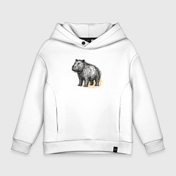 Детское худи оверсайз Скетч Бегемот