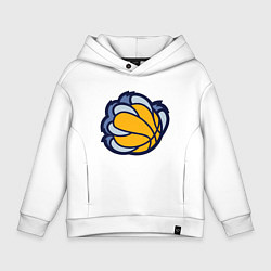 Толстовка оверсайз детская Memphis Grizzlies, цвет: белый