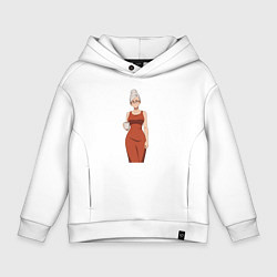 Детское худи оверсайз Dandadan Seiko в платье