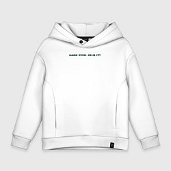 Детское худи оверсайз Game Over: динозавр победил