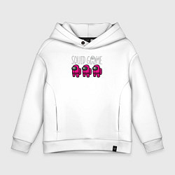 Детское худи оверсайз Among us squid game
