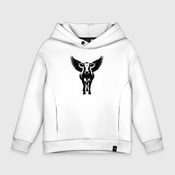Детское худи оверсайз Крылатая корова
