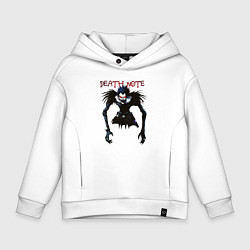 Толстовка оверсайз детская Death Note Ryuk - светлый, цвет: белый