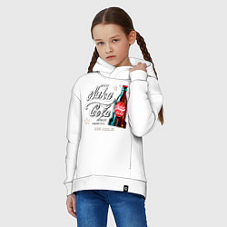 Толстовка оверсайз детская Nuka cola - Fallout, цвет: белый — фото 2